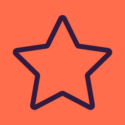 Icon of a star to represent one of GingrTech's values: having fun with learning games